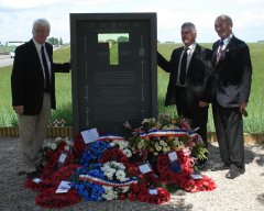 The Tunnellers memorial 19 June 2010 Terry Carroll, John Carroll and John Abraham